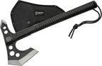 Sierra Zulu Camping Axe - Tactical Survival Hatchet with Bearded Axe Head, Nylon Sheath & Glass Fiber Handle - Full Tang Outdoor Bushcraft Tool for Camping, Hiking, and Chopping Tasks