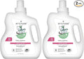 ATTITUDE Baby Fabric Softener, Plant and Mineral-Based Ingredients, HE Compatible, Vegan and Cruelty-free Laundry and Household Products, Unscented, 80 Loads, 67.6 Fl Oz (Pack of 2)