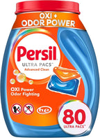 Persil Ultra Pacs Advanced Clean Oxi+Odor Power Laundry Detergent, 80 count