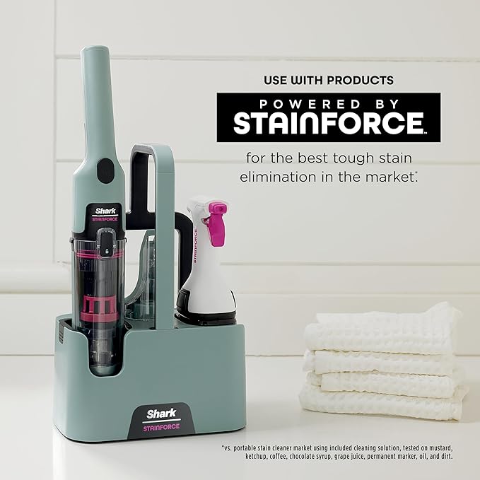 Shark StainForce Dual-Formula Refill Cartridge, Value 2-pack, Stain & Odor Remover for Shark StainForce Portable Stain Cleaner, for Carpet, Area Rug, Upholstery, Cars, 2x 16.9oz, BNDHXCM500