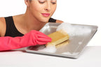 Casabella Sparkle Scrub Sponge Set Absorbent Sponges with Scrubber Exterior Dishwasher-Safe, 4-Pack