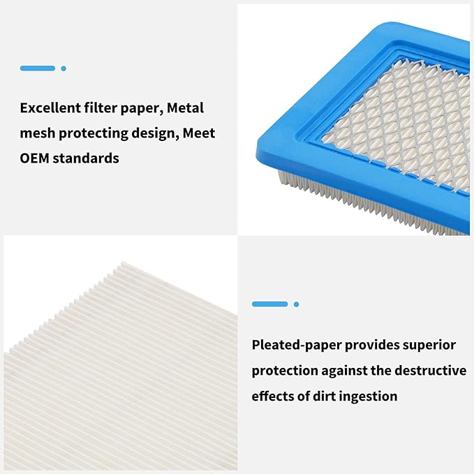 17211-Z8B-901 17211-zl8-023 Air Filter fit for Honda gc135 gcv135 gc160 gcv160 gc190 gcv190 gx100 and gxv57 Engines Lawn Mower Air Cleaner 491588 399959 F220 tillers, Bomag BT60(10 pack)