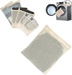 Mesh Laundry Bags Delicates: Laundry Bags Mesh Wash bags - Durable Cotton Garment Bag with Sturdy Zipper for Washing Machine Lingerie Clothes Pants Shoes & Socks Beige(6 PCS)