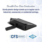 Carlisle FoodService Products Heavy Duty Dust Pan with Handle – Durable Plastic, 8 Inch Dust Pan for Home, Kitchen, and Commercial Use, 24 Pack, Black