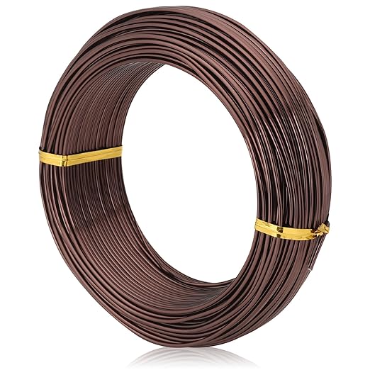Bronze-1.5mm/16gauge-Anodized Aluminum Bonsai Training Wire 250g Large Roll,Many Size to Choose,KSVZS Bendable Metal Wire for Crafts,Sculpting,Armature and Daily Use,Necessities for Family