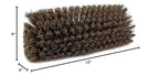SPARTA Multi-Level Tile Scrub Brush 12" Wide Brush Head, Heavy-Duty Tile Cleaning Brush with End Bristles for Commercial Tiles, Tubs and Floor, Plastic, 12 Inches, Brown