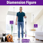 Spray Mops for Floor Cleaning Floor Mop with a Refillable Spray Bottle and 3 Washable Microfiber Pads Home or Commercial Use Dry Wet Flat Mop for Hardwood Laminate Wood (Pure Purple)
