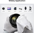 K&F Concept 80 Pack Microfiber Cleaning Cloths for Glasses, 6''x6'' Individually Wrapped Lens Cleaning Cloths for Cameras, LCD Screens, iPad, Tablets, Laptops, Telescope