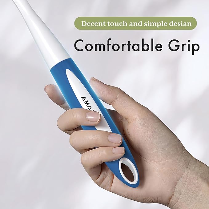 Amazer Dish Brush with Handle, 2 Pack Kitchen Scrub Brushes for Cleaning, Dish Scrubber with Stiff Bristles for Sink, Pots, Pans