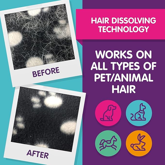 Vamoosh 6-in-1 Washing Machine Cleaner | Patented Pet Hair Dissolving Technology | No Harmful Chemicals | Removes Limescale | Deep Clean | Descales | Lemon Fresh Scent | 150g (Pack of 6)