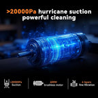 23Ft Corded Vacuum Cleaner, 600W Powerful Self-Standing Stick Vacuum for Home with 20Kpa Suction, 2 Speeds Lightweight Household Vacuum Cleaner for Carpet,Hardwood Floors and Pet Hair