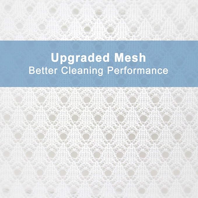 Muchfun 3Pcs Durable Diamond Mesh Laundry Bags for Delicates 1 Large 16 x 20 Inches, 1 Medium 12 x 16 Inches, 1 Small 9 x 12 Inches (Diamond Mesh)