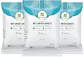 Grab Green Wet Dryer Sheets, 96 Count, Fragrance Free, Plant Based, Softens Fabrics, Reduces Static Cling and Wrinkles