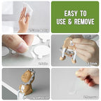 350Pcs Mounting Putty, 0.79" Sticky Putty Tack, Adhesive Dots for Balloons, Crafts - Residue Free Double Sided Tape Heavy Duty, Waterproof No Damage Tack Putty for Indoor Decorations