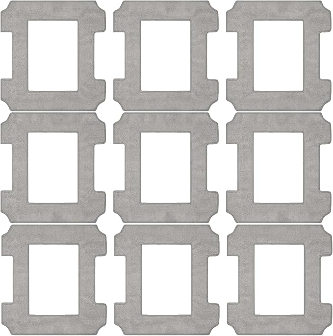 Cleaning Rag for Ecovacs Winbot W2 Omni, W1 Pro, W1 Window Vacuum Cleaner Robot, Washable and Reusable W2 Omni Mop Cloth W1 Mop Pad Accessories 9 Pcs