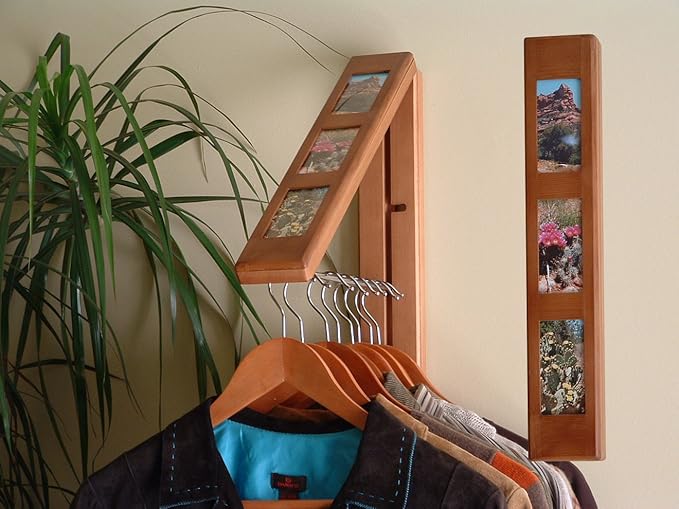 InstaHanger Picture Perfect Closet Organizer, The Original Folding Drying Rack, Wall Mount