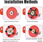 Upgraded Weeding Disc, Universal Weeding Disk, One Blade Replacement Heads, Weed Eater Blades, Weed Wacker Blade, Multifunctional Weeder Plate for Trimmer (4PC)