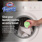 Clorox Fraganzia Laundry Scent Booster Crystals, In-Wash Fragrance Beads for Fresh-Smelling Clothes & Linens, Safe for All Fabrics & Colors, Cedarwood & Sage, 18 Oz, 2 Pack