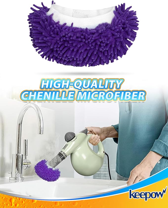 Handheld Steam Cleaner Pads Cloth Steamer Attachments Steam Mop Accessories Compatible with Bissell Steam Shot,Wagner Spraytech,McCulloch,PurSteam Universal Reusable Washable Steam Pad Clothes Cover