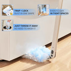 [30-Count Duster Refills + 3ft Extendable Handle] Compatible with Swiffer Dusters, Heavy Duty Dusting Cleaning Kit for Ceiling Fans, Blinds, Shelves - Lightweight, 360° Microfiber Head, Easy Assembly