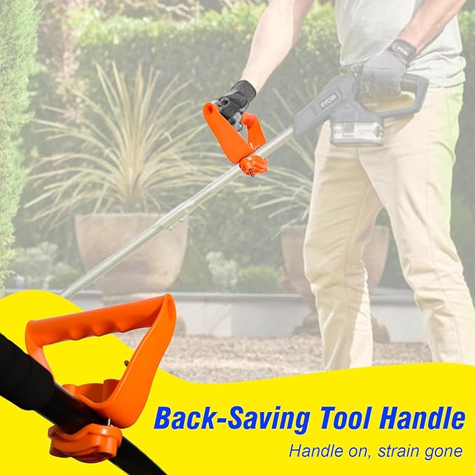 Back Saving Tool Handle Labor Saving Black, Shovel Handle Replacement for for Lawn and Garden Tools, Shovel Assist