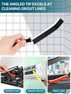 6 Pcs Crevice Cleaning Brush Set, Household Hard Bristle Crevice Cleaning Brush, Crevice Cleaning Tool for Sink,Faucets，Grout,Bathroom,Corner, Baseboard,Gas Stove and Tiles KOSPRIE