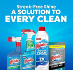 Windex Glass and Window Cleaner, Glass Routine Cleaning Bundle, Includes Original Blue 23oz Trigger Spray Bottle + 19oz Fast Shine Foam