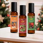 Linen and Room Spray, Fir & Cedar, Gingerbread, Christmas Apple, Long-Lasting Air Freshener for Home, Bedding, Concentrated Room Fragrance Spray, Odor Eliminator, 3 x 4.06 fl oz