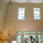 DOCA Telescoping Pole Attachment - Extension Pole for Cleaning, Feather Duster, Window Washing Kit, Paint Roller, Window Squeegee - High Reach Extendable Kit for Indoor & Outdoor - Cobweb Duster