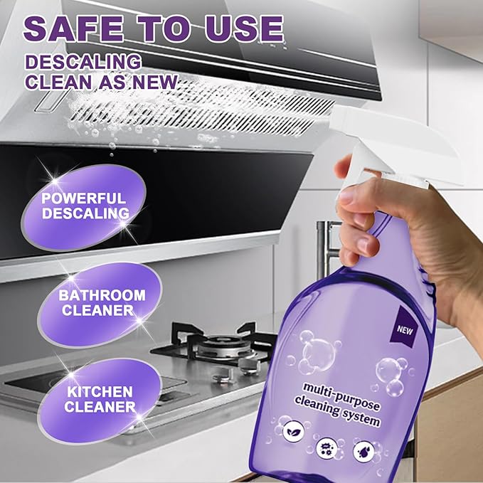 The All-In-One Multi Purpose Cleaning System with Cleaning Tablets - Cleaning Spray for Every Stain - Cleaner(1 Bottle+18Tablet)