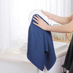 Homaxy 100% Cotton Waffle Weave Kitchen Dish Towels, Ultra Soft Absorbent Quick Drying Cleaning Towel, 13 x 28 Inches, 12-Pack, Navy Blue