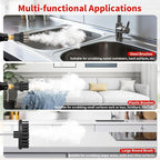 Handheld Pressurized Steam Cleaner,2500W Handheld High Temp Portable Cleaning Machine, Cleaning for Couch, Auto, Floor and More (Red1)