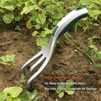 Garden Hand Cultivator with Broad Claw, Hand Rake for Weeding and Turning Soil, Scratch Tool Loosens Soil and Rips Out Weeds, Ergonomic Grip with Bend Proof Aluminum Design