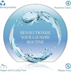 Pursonic Eco Laundry Detergent Sheets - 100 Sheet (200 Loads) Natural Zero Plastic Laundry Sheets with Powerful Cleaning Power - Travel Essentials, Quick-Dissolving & Mess-Free (Fresh Linen)