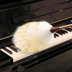 Lambswool Duster 16 inch with Bamboo Handle Soft Natural Wool Feather Dusters for Cleaning Office Home Car etc