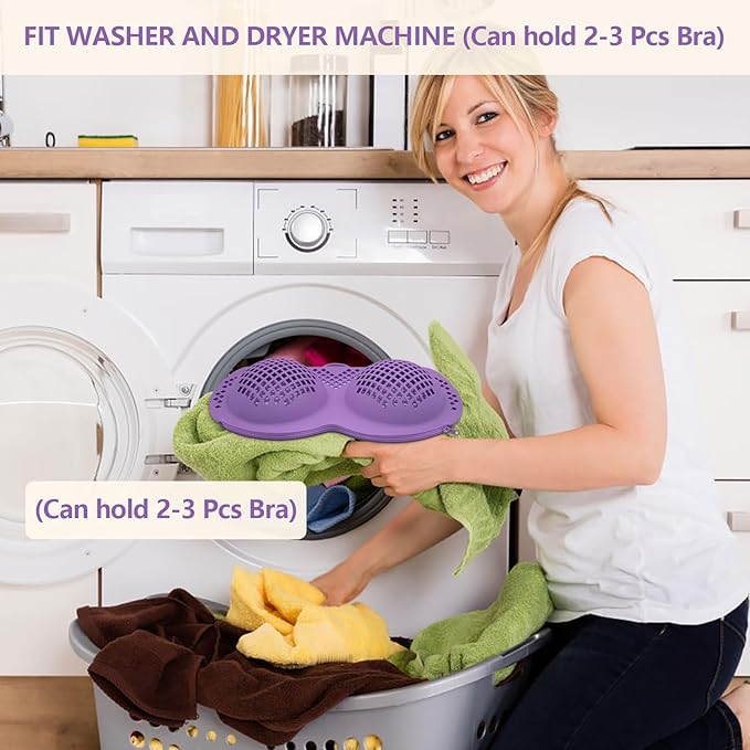 3PCS Bra Laundry Bag for Delicates, Machine Mesh Laundry Bags, Lingerie Protector for Bras, 2025 Upgrade No-Fallout Design - Lockable Zipper & 2 Keys for Bras, Underwear, Fits A-38DDCup