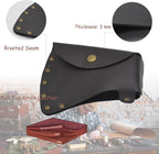 MOCOST Leather Axe Sheath, Durable Hatchet Cover, Protector Case, Rustic Black Leather