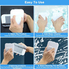 2025 New Magnetic Windshield Cleaner Tool Set, SEILETOO Car Window Cleaner Magnetic Tool, Double-Sided Window Cleaner Glass Wiper for High Rise Car Glazed