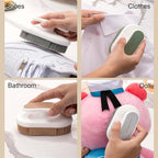 2Pcs Soft Bristle Cleaning Brush Silicone Laundry Stain Brushes Small Household Washing Brush Scrub Brushes for Cleaning Laundry Brush for Stains on Clothes Hats Underwear, Comfort Grip