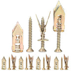 200Pcs Self-Drilling Drywall Anchors, 100Pcs Wall Anchors and 100 Pcs Cross Head Screws, Drywall Anchors and Screw kit, Heavy-Duty Metal Wall Anchors, No Drilling Required, Easy to Use