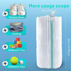 XXL Shoe Washing Machine Bag, Laundry Shoe Bag for Washer and Dryer, Laundry Shoe Bag Protect Sneaker, Running Shoes, Bras, Delicates and Toys, Includes 2 Shoes (White 2 Pack)