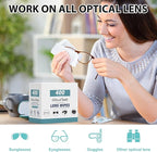 400 Count Lens Wipes for Eyeglasses, Eyeglass Lens Cleaning Wipes Pre-moistened Individually Wrapped Sracth-Free Streak-Free Eye Glasses Cleaner Wipes for Sunglass, Camera Lens, Goggles