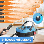 Handheld Steam Cleaner，2500W Hand-Held High Pressure Portable Cleaning Machine with 3 Brush, High Temperature Steamer for Home Use, Kitchen, Furniture, Bathroom, Car (Blue)