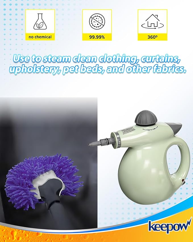 Handheld Steam Cleaner Pads Cloth Steamer Attachments Steam Mop Accessories Compatible with Bissell Steam Shot,Wagner Spraytech,McCulloch,PurSteam Universal Reusable Washable Steam Pad Clothes Cover