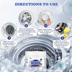 Washing Machine Cleaner, Washer Cleaner With Odor Blasters, Cleans Front Load And Top Load Washers Cleaning Supplies for Home, Deep Cleaning Residue Laundry Accessories Disposal Cleaner