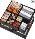 Criusia Drawer Organizer Clothes 12 Pack - Odorless Closet Organizers and Storage for Sock Underwear Bra - Dresser Organizador for Bedroom Organization -Nursery Drawer Divider Trays for Baby Clothes