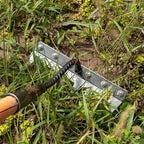 Gardening Hand Weeder Tool,Manual Weeder Tool with Detachable Blades, 4 Sizes High Carbon Steel Dual-Edge Design for Farm Garden Lawn Weed Removal, Soil Cultivation & Root Extraction (6 Tines)