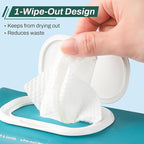 [240 Count] Adult Wipes for Elderly, 8" x 12" Extra Large Adult Wipes for Incontinence & Cleansing - Disposable Washcloth for Elderly Bathing No-Rinse - Vitamin E & Aloe