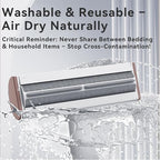 Pet Hair Remover & Lint Roller- Remove Cat/Dog Hair from Car Interiors, Furniture, Couch, Carpet and Bedding - Reusable & Washable Animal Fur Removal Tool for Pet Owners (Brown & White)