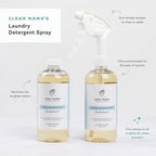 Clean Mama Laundry Detergent Spray & Pre-Treater - Natural Laundry Detergent Soap for Sensitive Skin - Eco-Friendly, HE Compatible - Clean Laundry Scent - 32+ Loads of Laundry, 16 oz